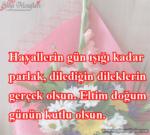 Eltiye Doğum Günü Mesajı