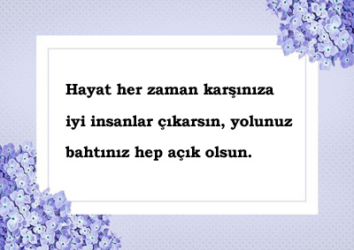 İyi Dilek Mesajları