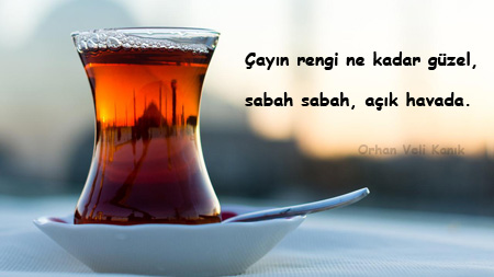 Çayla İlgili Güzel Sözler