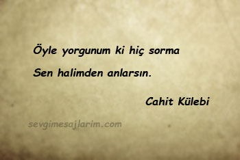Cahit Külebi Sözleri