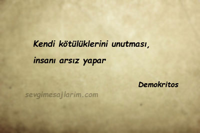 Demokritos Sözleri