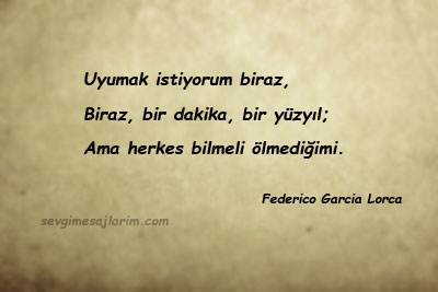 Federico Garcia Lorca Sözleri