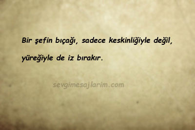 Şef İle İlgili Sözler